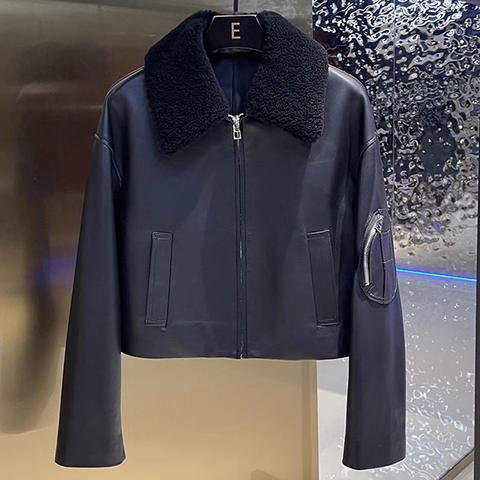 2026  Women Clothing New Arrival Sheepskin Leather Feather Down Coats for Winter