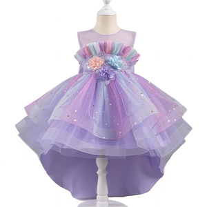 ชุดเดรสเด็<span class=keywords><strong>ก</strong></span>ผู้หญิงลายดอ<span class=keywords><strong>ก</strong></span>ไม้ 3 มิติ ประดับเลื่อม แบบออมเบร ไฮโล โบว์ สำหรับงา<span class=keywords><strong>น</strong></span>วั<span class=keywords><strong>น</strong></span>เกิด พิธีศีลจุ่ม ชุดฤดูร้อนสำหรับเด็กเล็ก เสื้อผ้าเด็กผู้หญิง ขายส่ง - Product Image 1