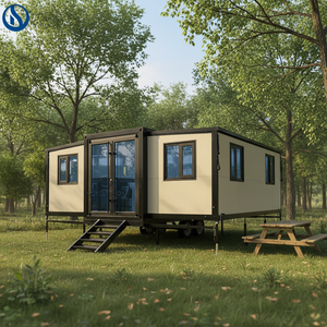 Maisons modulaires extensibles, cabines préfabriquées modernes à vendre, efficaces en termes d'énergie, pour exploitation agricole et stand de travail en extérieur - Product Image 1