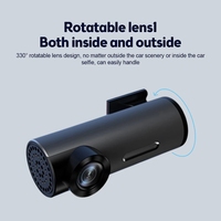Caméra de voiture 360° avec enregistreur de conduite Wi-Fi, DVR HD 1296P, Dashcam, Enregistreur vidéo automatique, Surveillance de stationnement 24H, Boîte noire