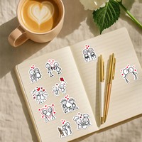 Autocollants populaires Baide Couple Stickman pour la Saint-Valentin, cadeau romantique pour déclaration d'amour, adhésifs DIY, imperméables, personnalisables, décoratifs