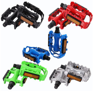 Pédales de vélo en aluminium et acier, axe scellé, roulement antichoc, pièces de VTT, noir, rouge, vert, bleu, argent - Product Image 1