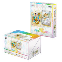 Porte-cartes Eevee Liquid Shaker avec breloque, accessoire TCG chinois simplifié, design flottant transparent pour présentoir de cartes