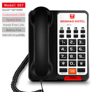 Teléfono personalizado de la habitación de invitados del hotel con pegatina de la placa frontal <span class=keywords><strong>Contacto</strong></span>-número Teléfono fijo para el hotel FICAN907 - Product Image 6