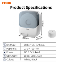 Distributeur de papier toilette automatique CDWK Commercial Jumbo Roll Autocut avec capteur de coupe automatique, distributeur de papier toilette électrique pour toilettes