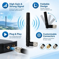 Antenne pliable haute performance en caoutchouc pour canards, prend en charge les bandes de fréquences 315/433/868/915 MHz, conception à gain de 5 dBi, pour appareils portables