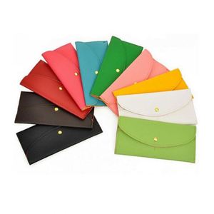 Wholesale Lady Purse <b>Card</b> Bag Multicolor PU Leather Long Cover Closure <b>Wallets</b> with Candy Pattern Polyester Lining for Women - Product Image 1