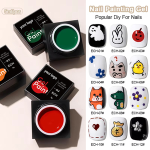 Nouvelle Arrivée Gel Polish Style Japonais Marque Privée 5G Gel Peinture Ongles Gel <span class=keywords><strong>Dessin</strong></span> Nail Art Laque LED - Product Image 1