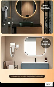 Hotel Hair Dryer Hotel 1600 Watt Wall Mounted Electrical Hair Dryer for Bathroom - Product Image 6