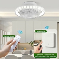 Ventilateurs de plafond LED modernes de 500 mm en gros d'usine avec télécommande, moteur DC silencieux tout en cuivre, option Tuya Smart