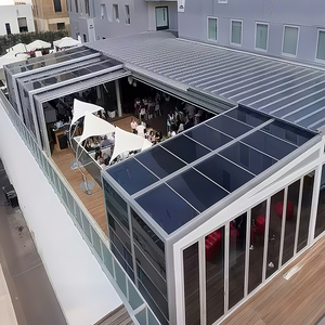 Tutti i-Season Design moderno <span class=keywords><strong>in</strong></span> alluminio isolante veranda prefabbricata <span class=keywords><strong>in</strong></span> <span class=keywords><strong>policarbonato</strong></span> serra serra serra tetto piatto <span class=keywords><strong>per</strong></span> il cortile <span class=keywords><strong>per</strong></span> - Product Image 2