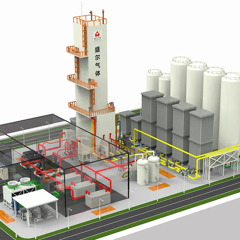 Shenger đông lạnh quá trình tách không khí nhà máy/đơn vị quy mô lớn Nitơ lỏng Máy phát điện