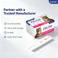 Kit de test rapide de typage sanguin félin CE ISO, kit de test de groupe sanguin AB pour chat, détection du groupe sanguin total, fournisseur vétérinaire pour chat