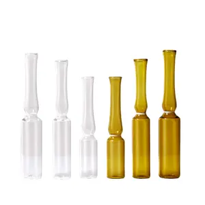 Ampoule en verre neutre, numéros à injection par tube en verre neutre, 50 ml 1ml 2ml 3ml 5ml 10ml 15ml l