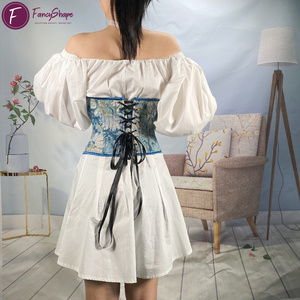 High Quality Vintage Lace-up <strong>Corset</strong> Snatch Me Slimming Bustier for Plus Size Modeladores with Breathable Feature - Product Image 4