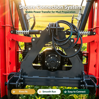Machine hydraulique pliable pour le nivellement des rizières et la préparation de la boue humide pour la repiquage du riz - DunTian
