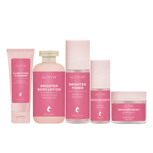 Kit de Soins Éclaircissants et Anti-Âge Marque Blanche à la Vitamine C pour Peaux Noires - Sérum et <span class=keywords><strong>Crème</strong></span> Visage pour Femmes - Product Image 1