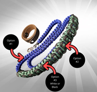 Sangle double personnalisée en corde tressée 550 Paracord, durable, pour boîte à lunch, sangle en paracorde pour les glacières avec crochets en acier inoxydable