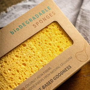 Esponja de Luffa Natural para Lavar Platos, Esponja de Celulosa Ecológica para Cocina, Esponja de Madera Natural - Product Image 3