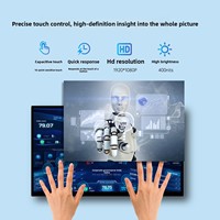 Écran tactile industriel entièrement laminé Weichen Si de 133 pouces, tablette de contrôle de 238 pouces, machine tout-en-un murale, Intel 2 Go