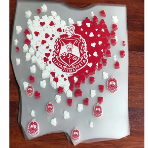 Transferts thermiques en vinyle pour tissu, impression sérigraphique, motif Alpha Phi Alpha <span class=keywords><strong>Kappa</strong></span> Omega, pour fraternités grecques, nouveauté, livraison rapide, vente chaude - Product Image 3
