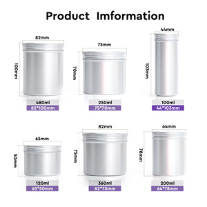 Boîte en aluminium de qualité supérieure pour compléments alimentaires, emballage recyclable de qualité alimentaire, conception personnalisée prise en charge, pot à capsules 200 ml 250 ml - Product Image 2