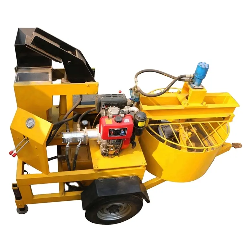 Mesin pembuat blok lumpur tanah liat terkait QT1-20/2-20