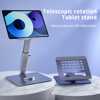 Support de tablette support de bureau rotatif à 360 degrés multi-angle hauteur réglable support pliable pour Xiaomi iPad tablette ordinateur portable