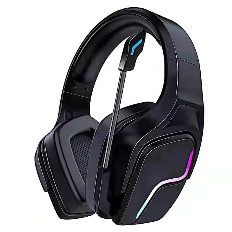 Factory Supplier Laptop PC 3.5mm Wired LED RGB Microphone Headset Over Ear Gaming Headphone Casque Headset