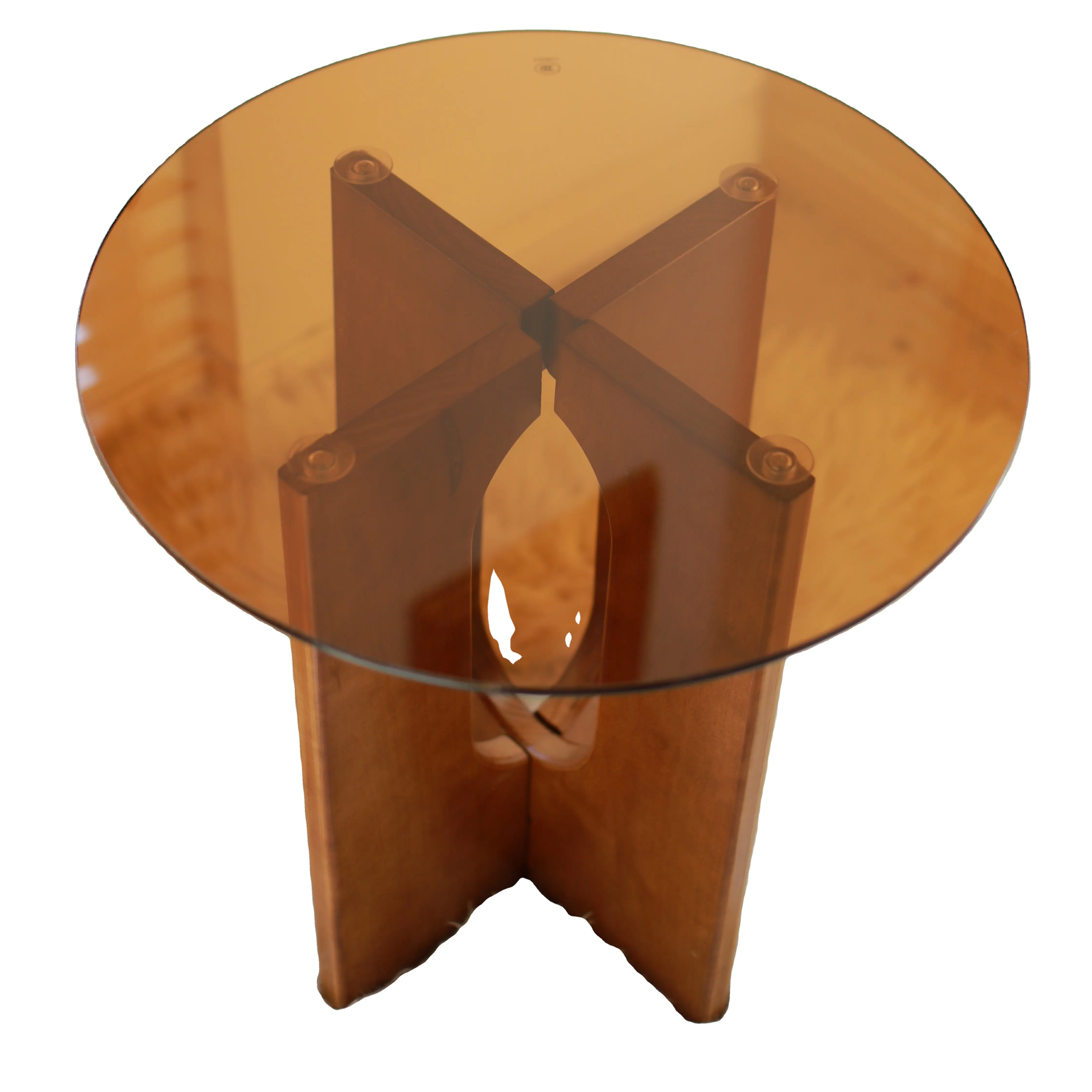 أحدث تصميم طاولة قهوة خشبيّة اللوحي طاولة القهوة الأثاث المنزلي ثلاثة أرجل طاولة القهوة