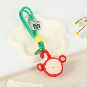 New Arrival Cute Exquisite Hand Plush Crocheted Keychains for Doll Pendants Bag Charm Product Gift