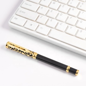 Bolígrafo de Metal de Lujo con Logotipo Personalizado, Bolígrafo de Diseño Hueco con Relieve, Bolígrafos de Gel de Alta Calidad, Regalos Empresariales - Product Image 2