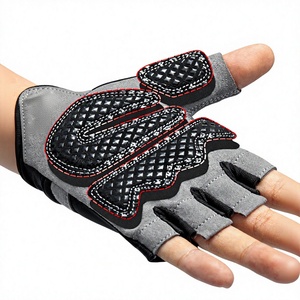 Gants d'entraînement sans doigts noir-gris avec protection complète de la paume et soutien sécurisé du poignet - Product Image 6