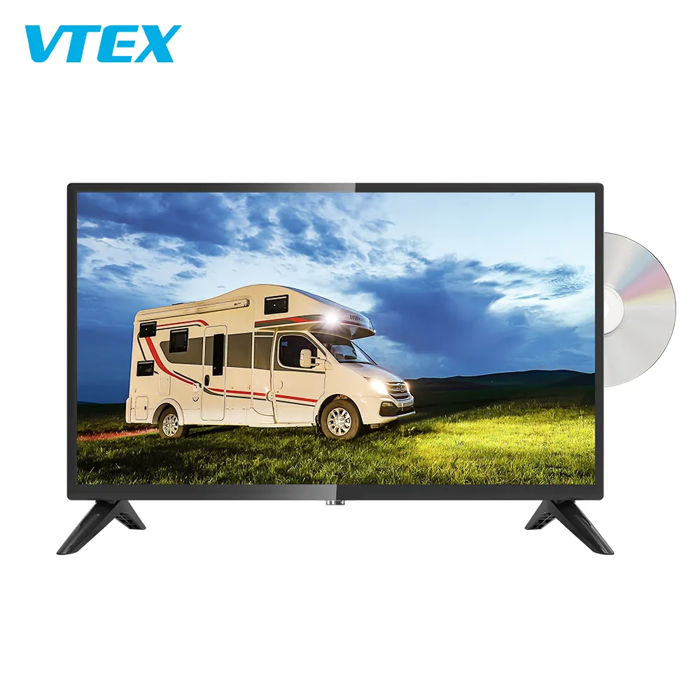 휴대용 22 32 인치 LED TV DVD HD 텔레비전 12 볼트 스마트 TV 모터 홈