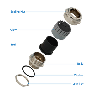 Jar Chất lượng cao đồng nối CE RHOS Đạt cấp giấy chứng nhận Brass Cable gland - Product Image 5