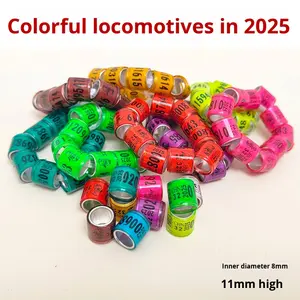 2025 Trein Hoofdduivenpootringen Op Voorraad Kleurrijke Metalbands Voor Vliegduiven Identificatie Voor Vogels En Honden - Product Image 3