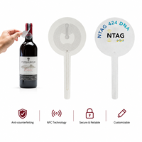 Etiqueta NFC Antifalsificación a Prueba de Manipulaciones de Fábrica, 13.56MHz, para Verificación de Seguridad en Botellas de Vino Tinto