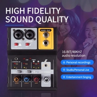 Table de mixage audio professionnelle Hot F-2A 2 canaux, carte de mixage audio de studio, mixeur audio professionnel pour la scène, pour le streaming en direct