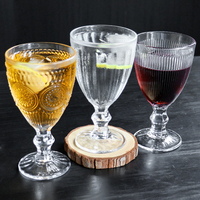 Verres à pied classiques en cristal de haute qualité, sans plomb, pour vin, cocktail, mariage et fête
