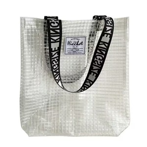 Wholesale High Quality Transparent Reusable PVC Tote Bags With Custom Logo