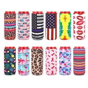 Fundas Térmicas Impermeables de Neopreno para Latas de Cerveza de 12oz/330ml, con Logotipo Personalizado, Impresión por Sublimación, Bolsas para Latas - Product Image 1