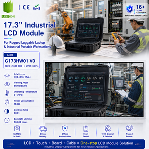 หน้า<span class=keywords><strong>จอ</strong></span> LCD ขนาด 17.3 นิ้ว AUO 1920x1080 LVDS 30 พิน VGA รุ่น G173HW01V0  <span class=keywords><strong>จอ</strong></span>แสดงผล FHD TFT LCD โมดูลจอ LCD พอร์ตเชื่อมต่อแบบอุตสาหกรรม - Product Image 1