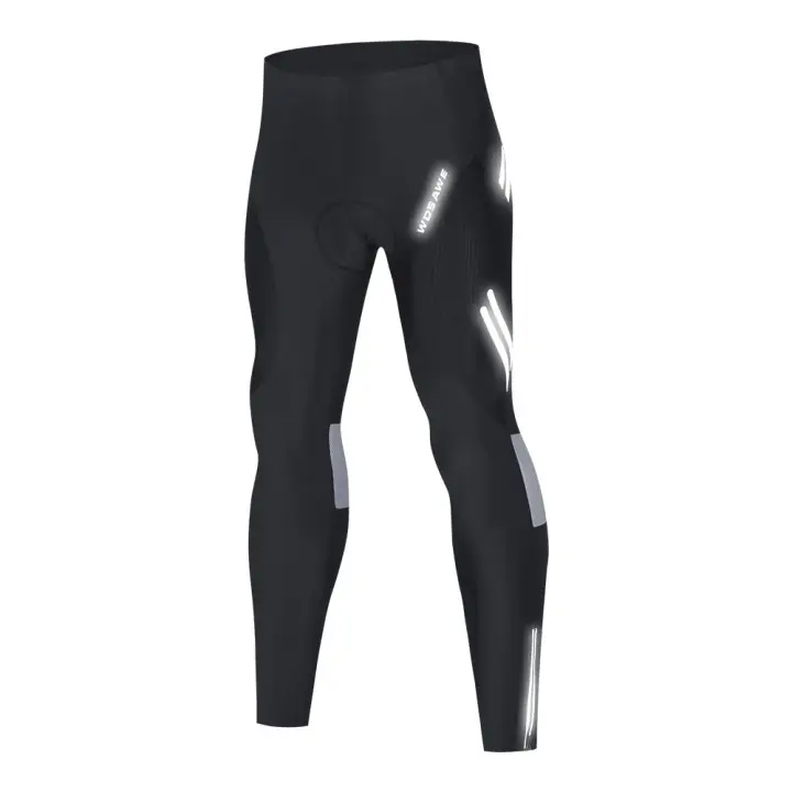 Wosawe Heren Fietsbroek Broek Broek Lange Fiets Broek Broek Panty Legging Ademend 3d Gewatteerd Voor Fietser Rijkleding