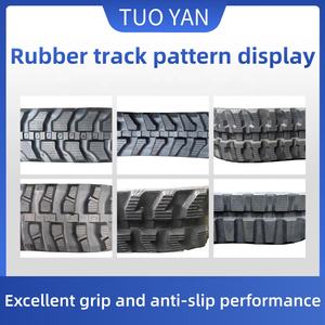 Оптовая цена, резиновый Гусеничный мини-экскаватор 300*55,5*82 Kubota Yanmar, детали гусеничного экскаватора с резиновым ремнем, 300*52,5*86 - Product Image 5