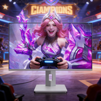Moniteur de jeu PC 4K haute résolution sans bordure avec base relevable Type-C, 27 pouces, 4K 60Hz