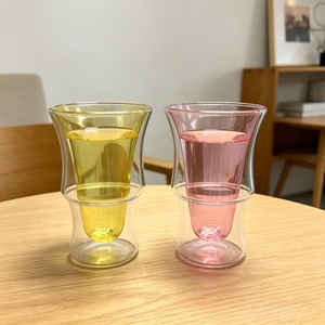 Vente en gros de gobelets en verre en forme de joint de bambou, résistants à la chaleur et au froid, pour café glacé, thé, lait, jus, bière, soda, crème glacée, latte, milkshake - Product Image 1