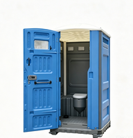 Toilettes portables préfabriquées pour chantier et école, sanitaires publics extérieurs en HDPE épaissi, écologiques, mobiles