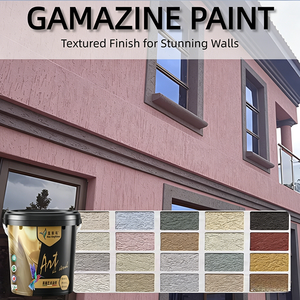 Revêtement mural antidérapant texturé Gamazine, peinture effet pierre, finition de sécurité pour rampes, escaliers et allées, intérieur et extérieur - Product Image 1