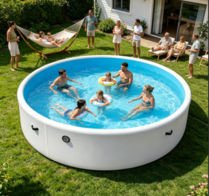 Top Rated Easy Setup Portable <b>Inflatable</b> <b>Pool</b> Swimming <b>Pool</b> <b>Inflatable</b> Above Ground <b>Pools</b> <b>For</b> Temporary Outdoor Use - Product Image 1