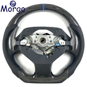 Für Lexus IS200 IS250 IS300 RX350 ISF Maßgefertigtes Carbon-Lenkrad mit Schwarzem Leder Bezogen - Product Image 4